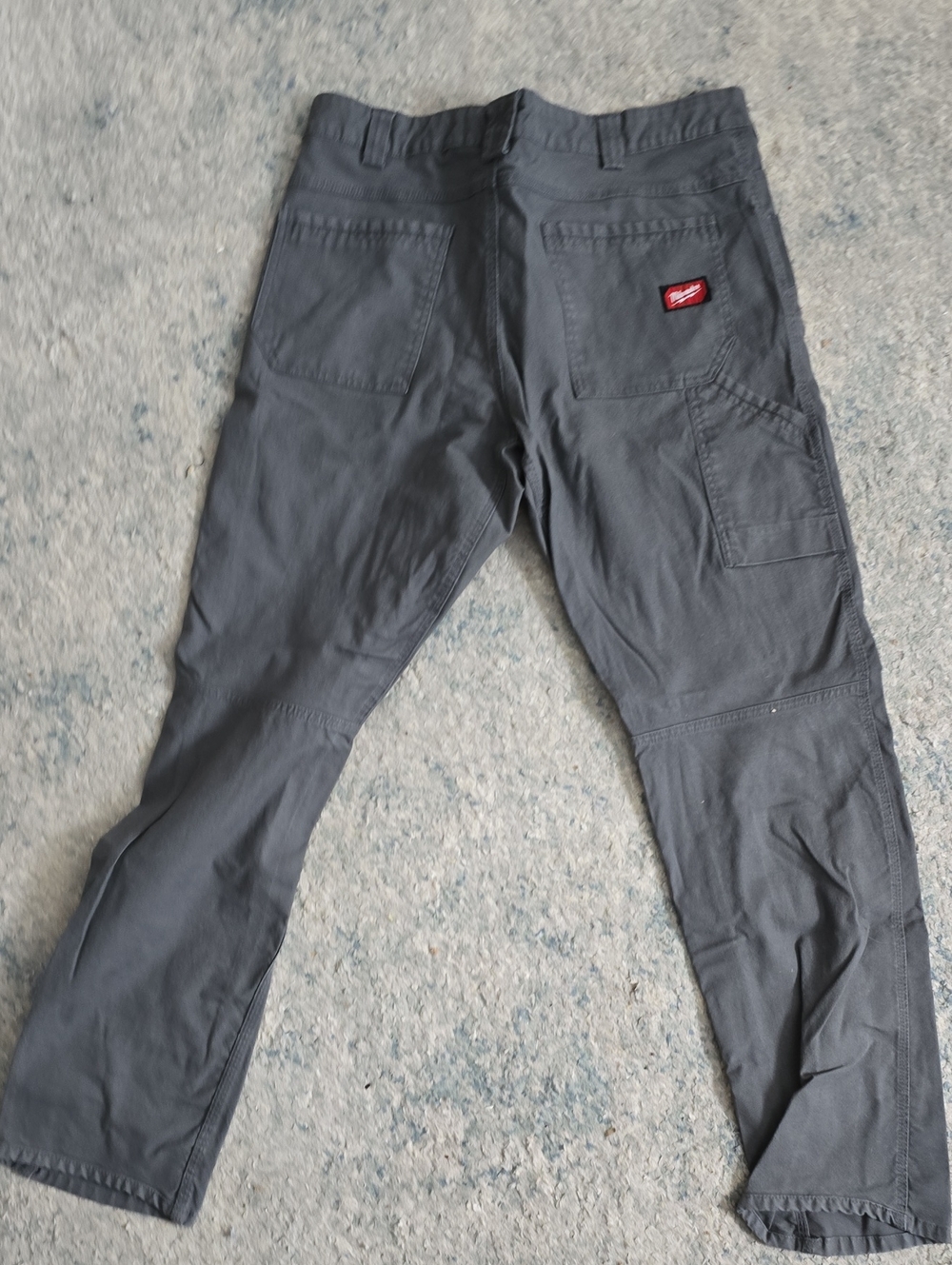 Milwaukee Men's Gray Work Pants with Utility Pockets
